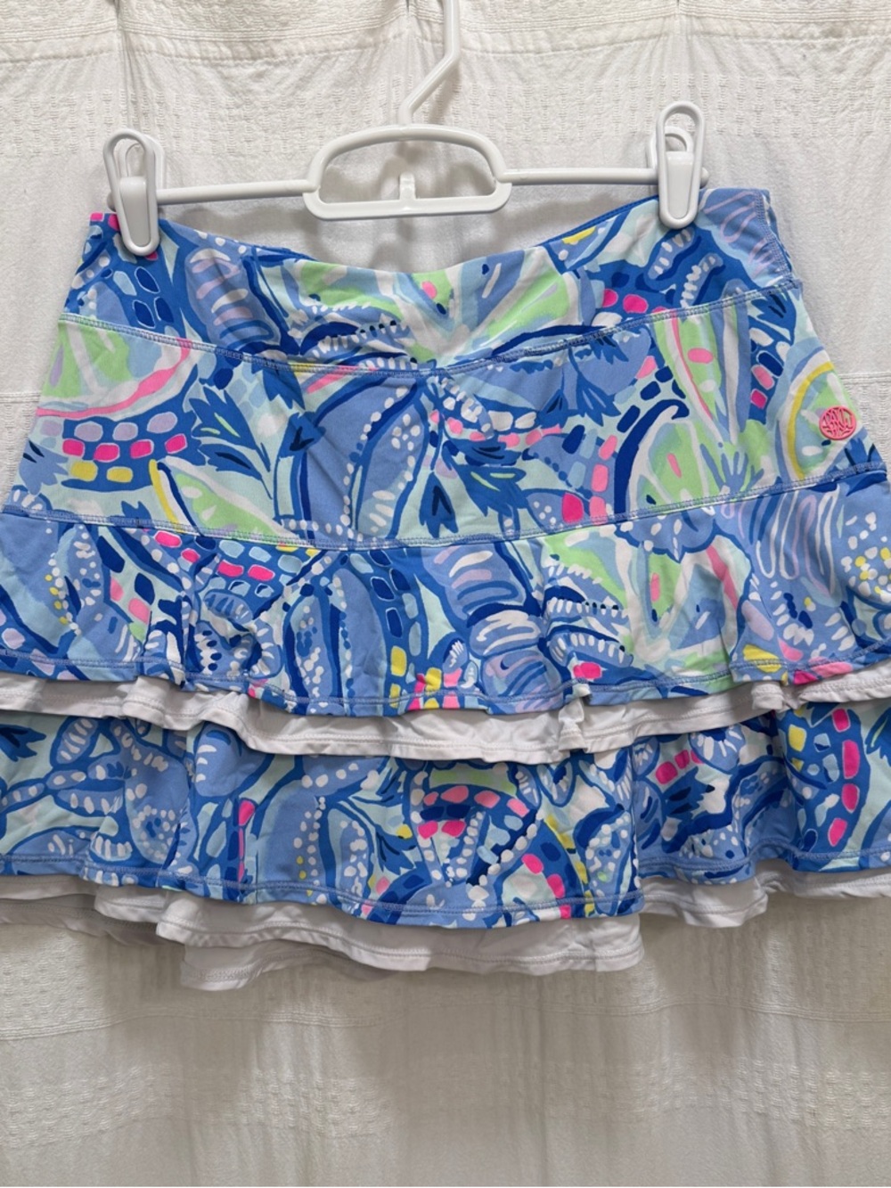 Lilly Pulitzer Luxletic Zela Skort Pinch Pinch Blue Pink Women’s Small UPF 50